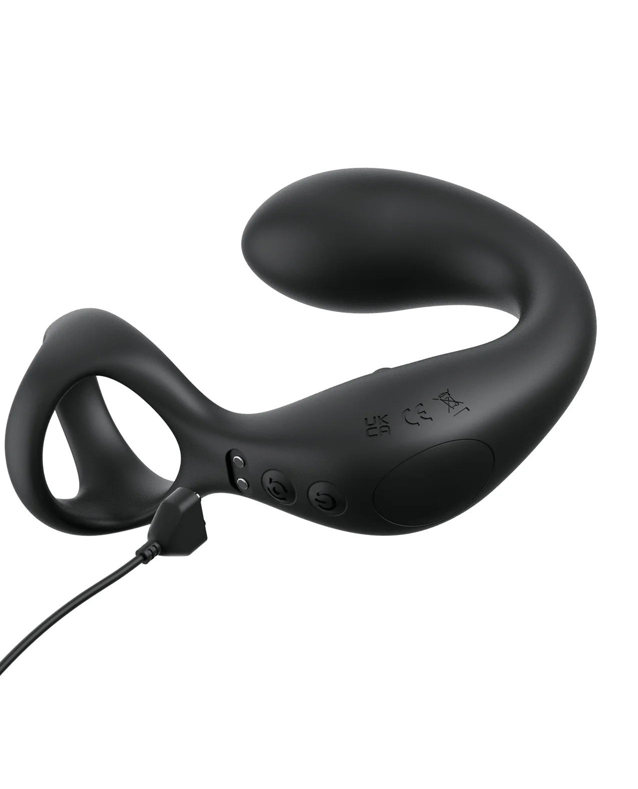 Anal Fantasy Elite Ass-Gasm Taint-Alizer P-Spot Vibrator - Black - Image 3