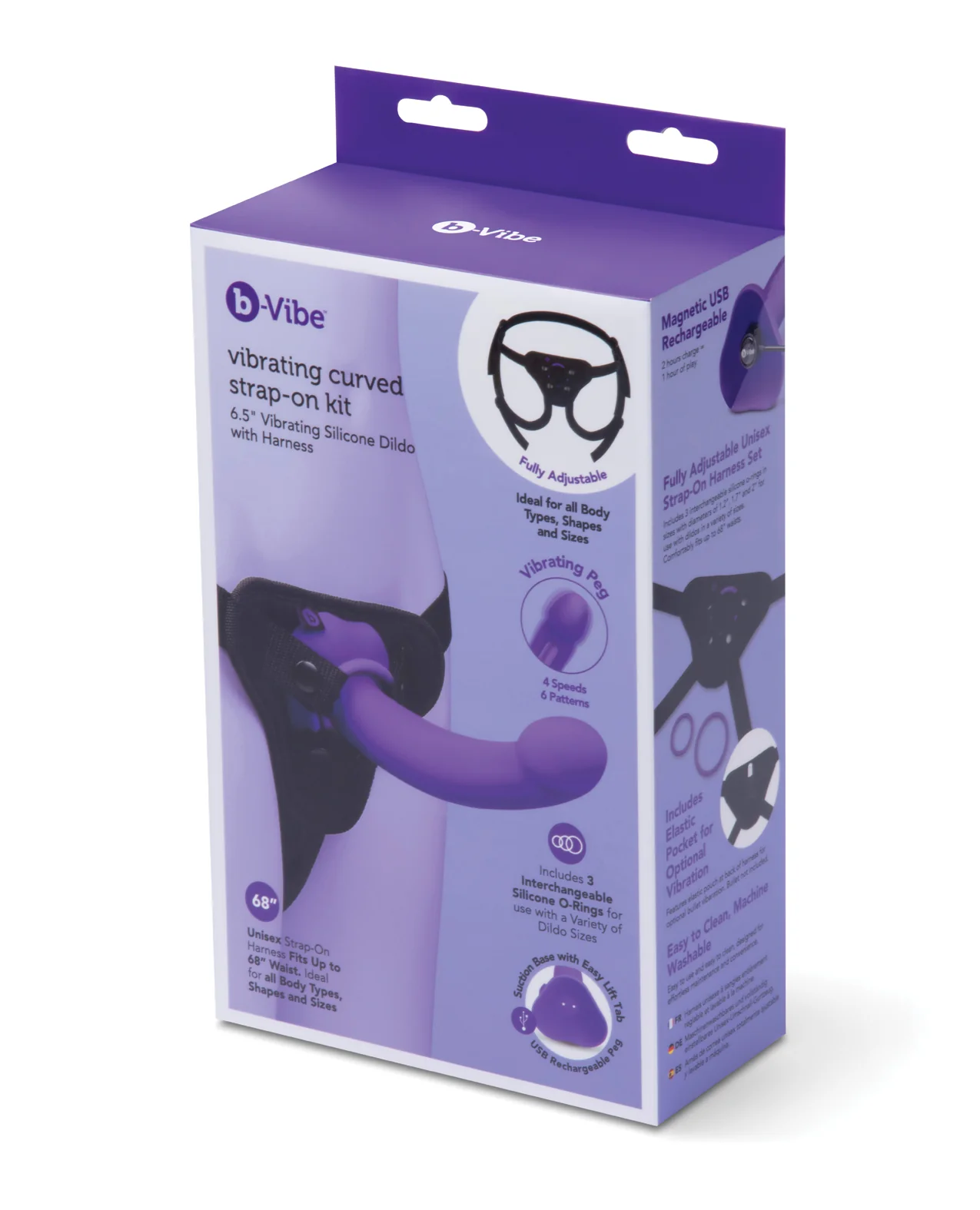 b-Vibe Curved Vibrating Strap-On Kit - Image 5