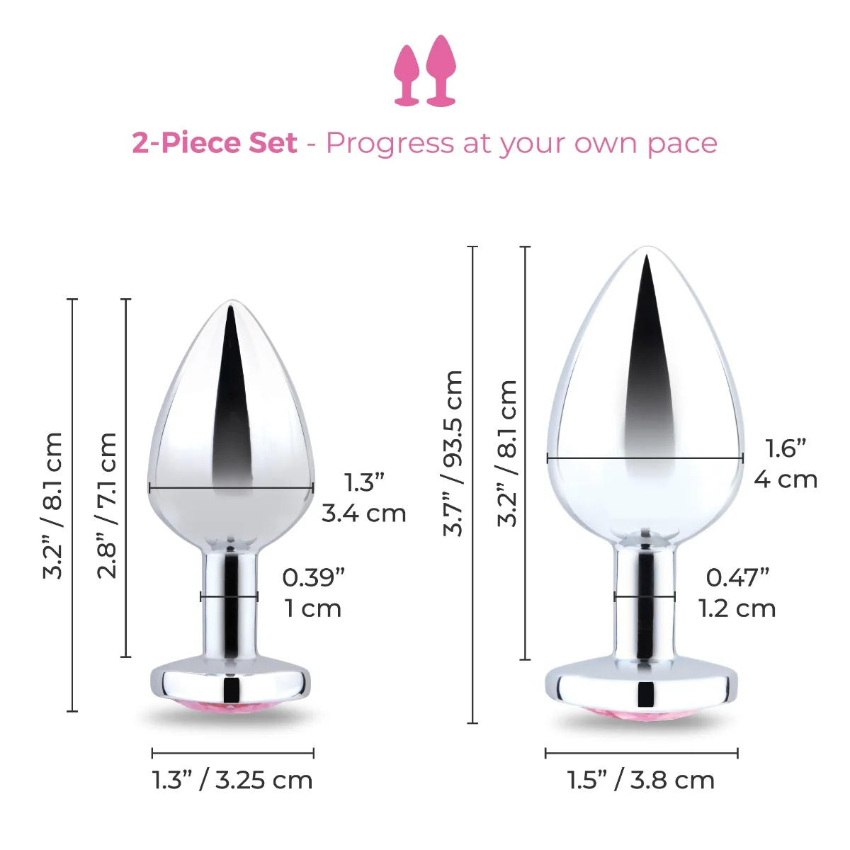 B-Vibe Jewel Metal Training Set - Image 6