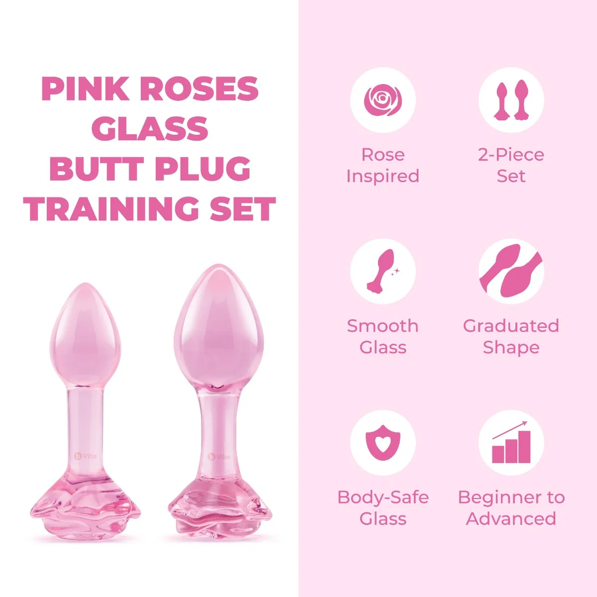 b-Vibe Pink Roses Training Set - Image 2