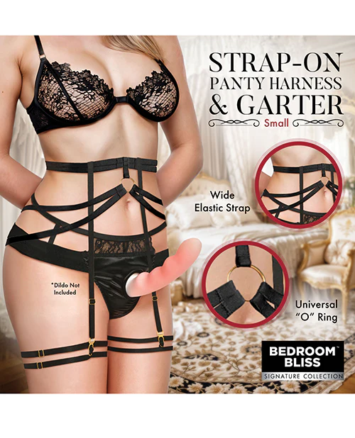 Bedroom Bliss Belle Strap-On Panty Harness & Garter - Image 8