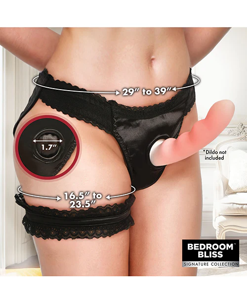 Bedroom Bliss Jolie Strap-On Panty Harness & Garter - Image 10