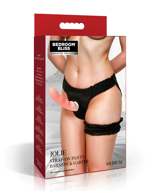 Bedroom Bliss Jolie Strap-On Panty Harness & Garter - Image 8