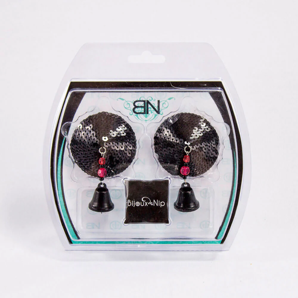 Bijoux de Nip Sequin Pasties with Bells - Image 2