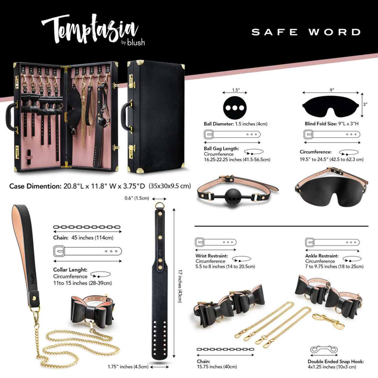 Blush Temptasia Safe Word Bondage Kit - Image 3