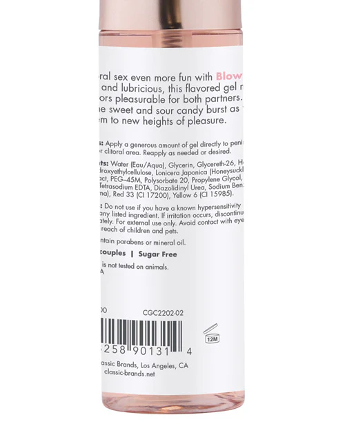 CG Blow Me Flavored Oral Sex Gel - Image 4