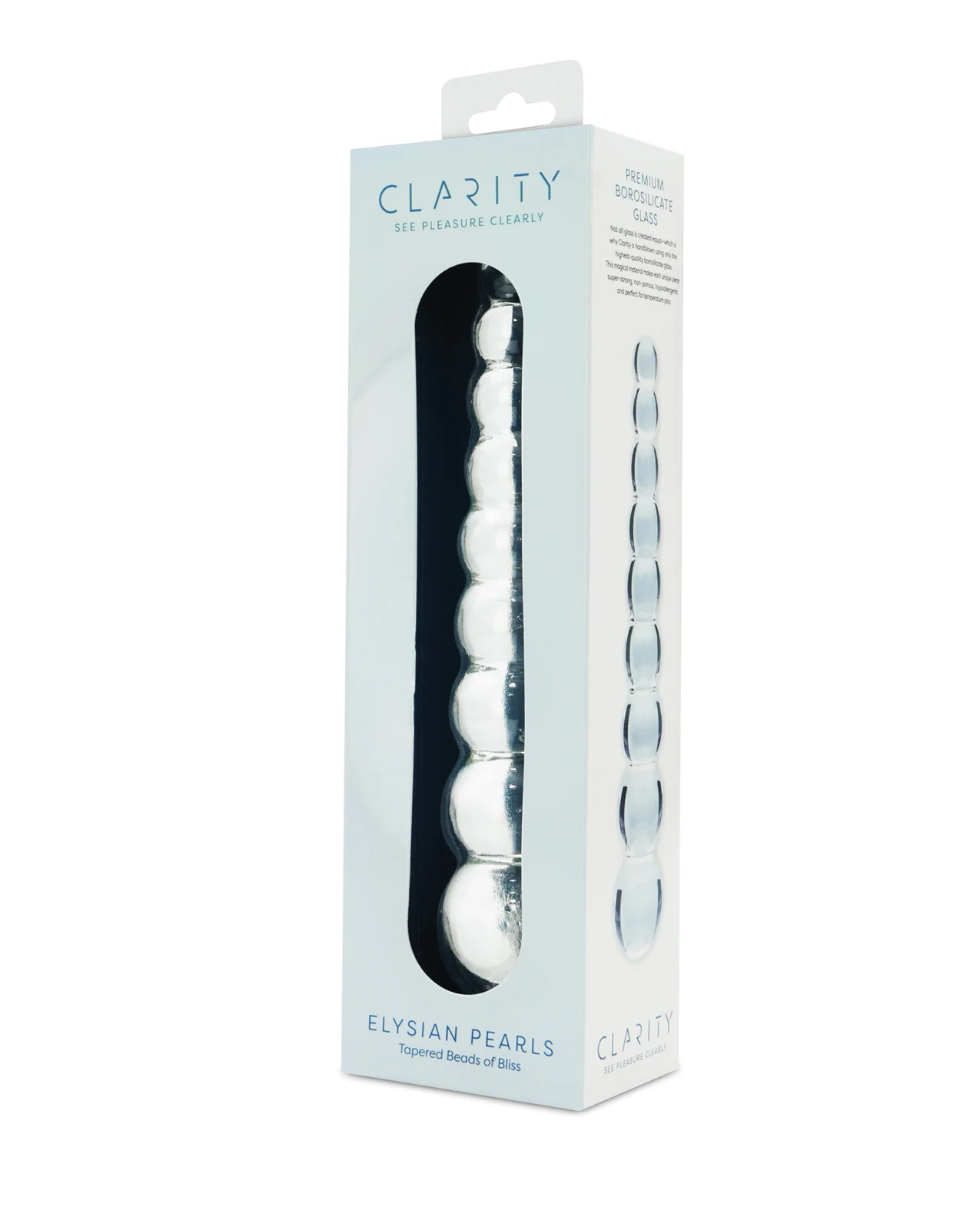 Clarity Glass Dildo - Elysian Pearls - Image 3