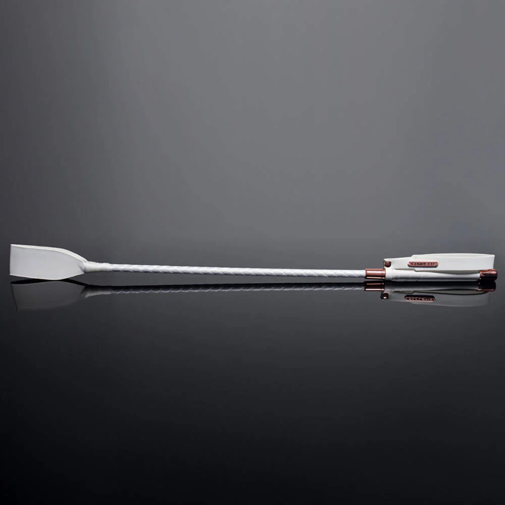Coquette White and Rose Gold Riding Crop - Image 4