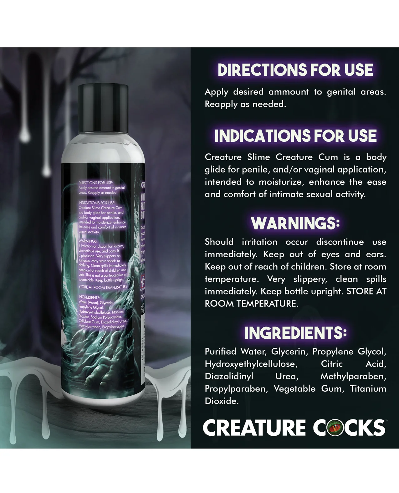 Creature Cocks Unscented Jizz Lube - Image 8