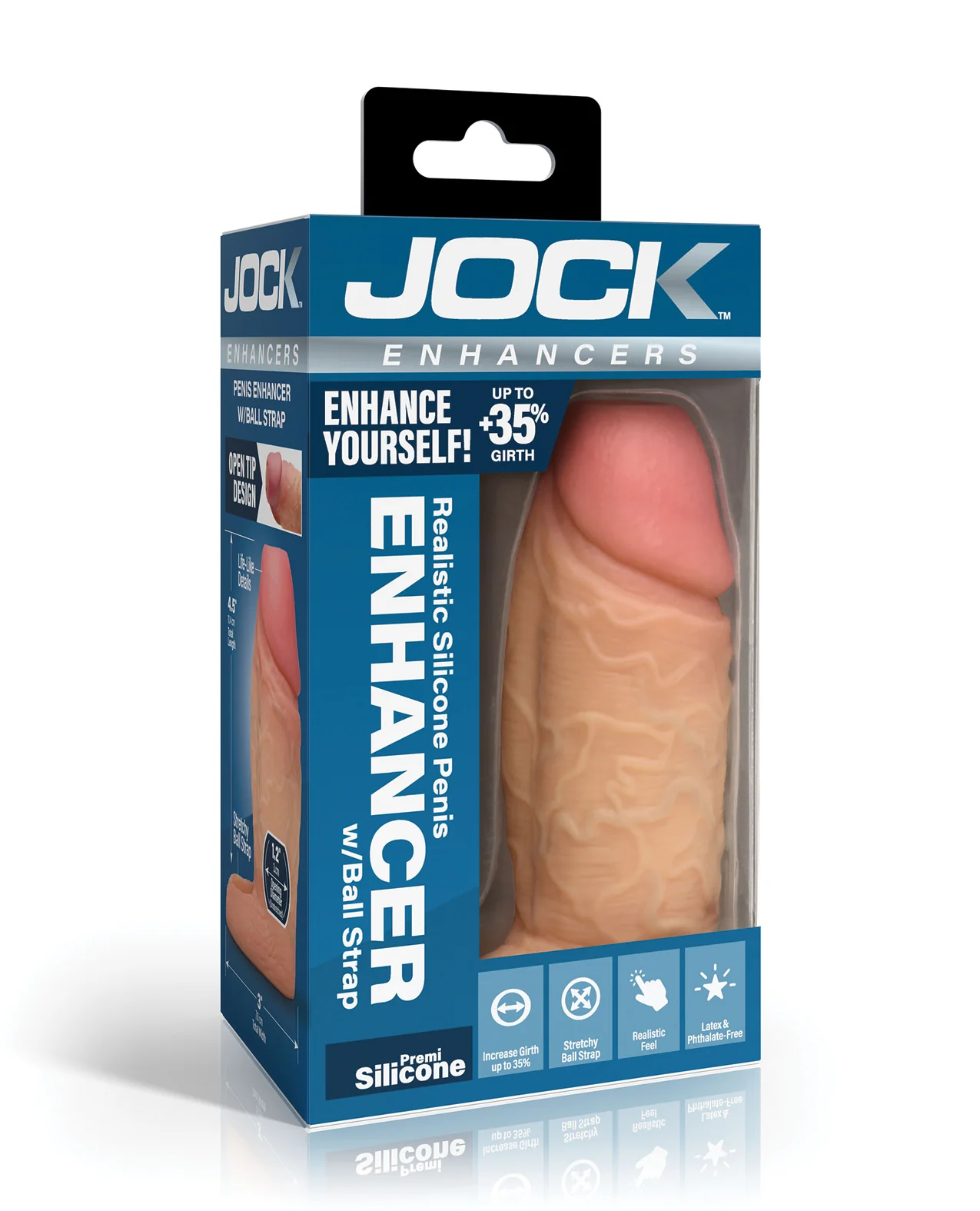 Curve Toys Jock Realistic Silicone Enhancer - Image 2