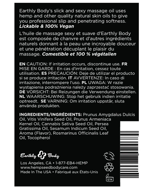Earthly Body Edible Massage Oil - Image 18