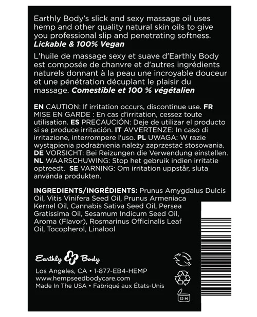 Earthly Body Edible Massage Oil - Image 9