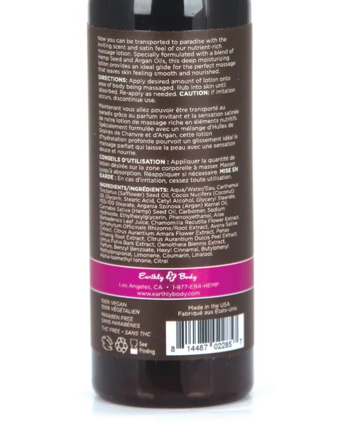 Earthly Body Hemp Seed Massage Lotion - Image 25