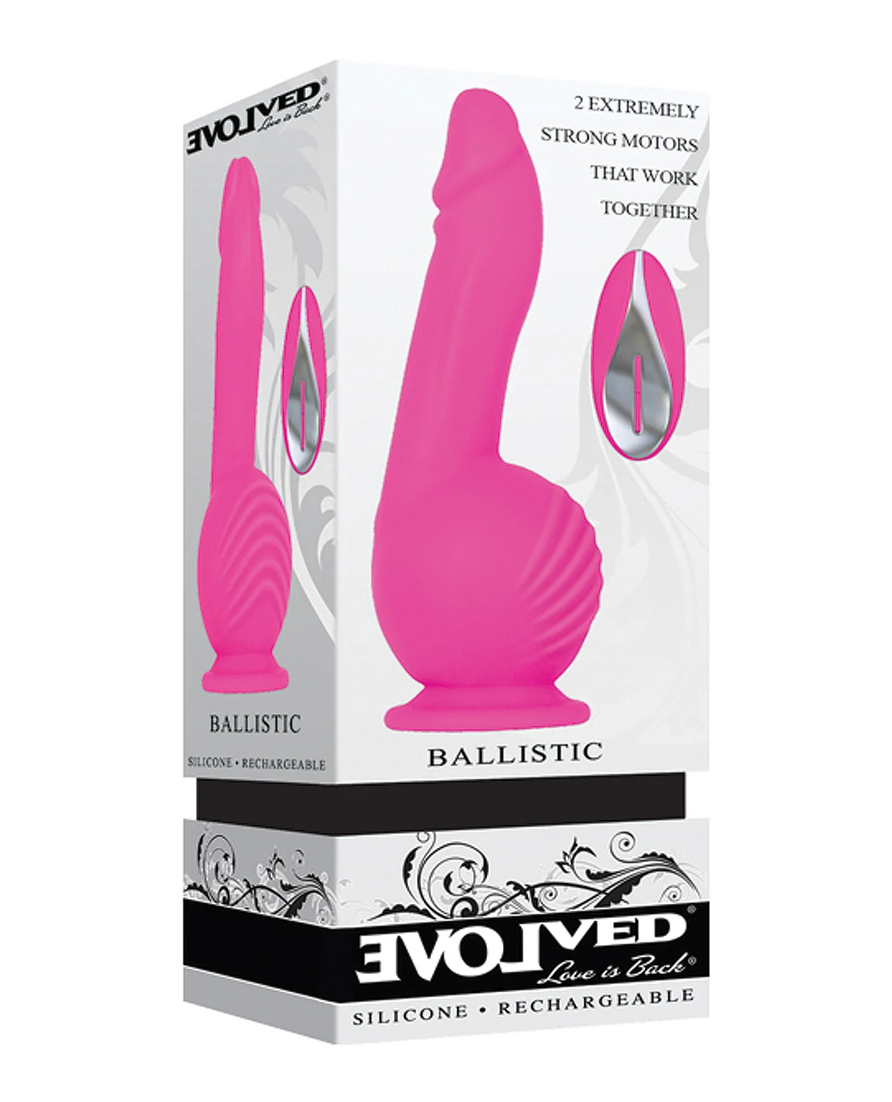 Evolved Ballistic Dildo - Pink - Image 4