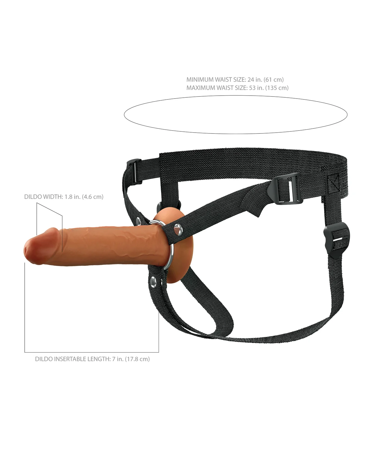 Fantasy X-Tensions Elite Silicone Hollow Strap-on w/Harness - Image 14