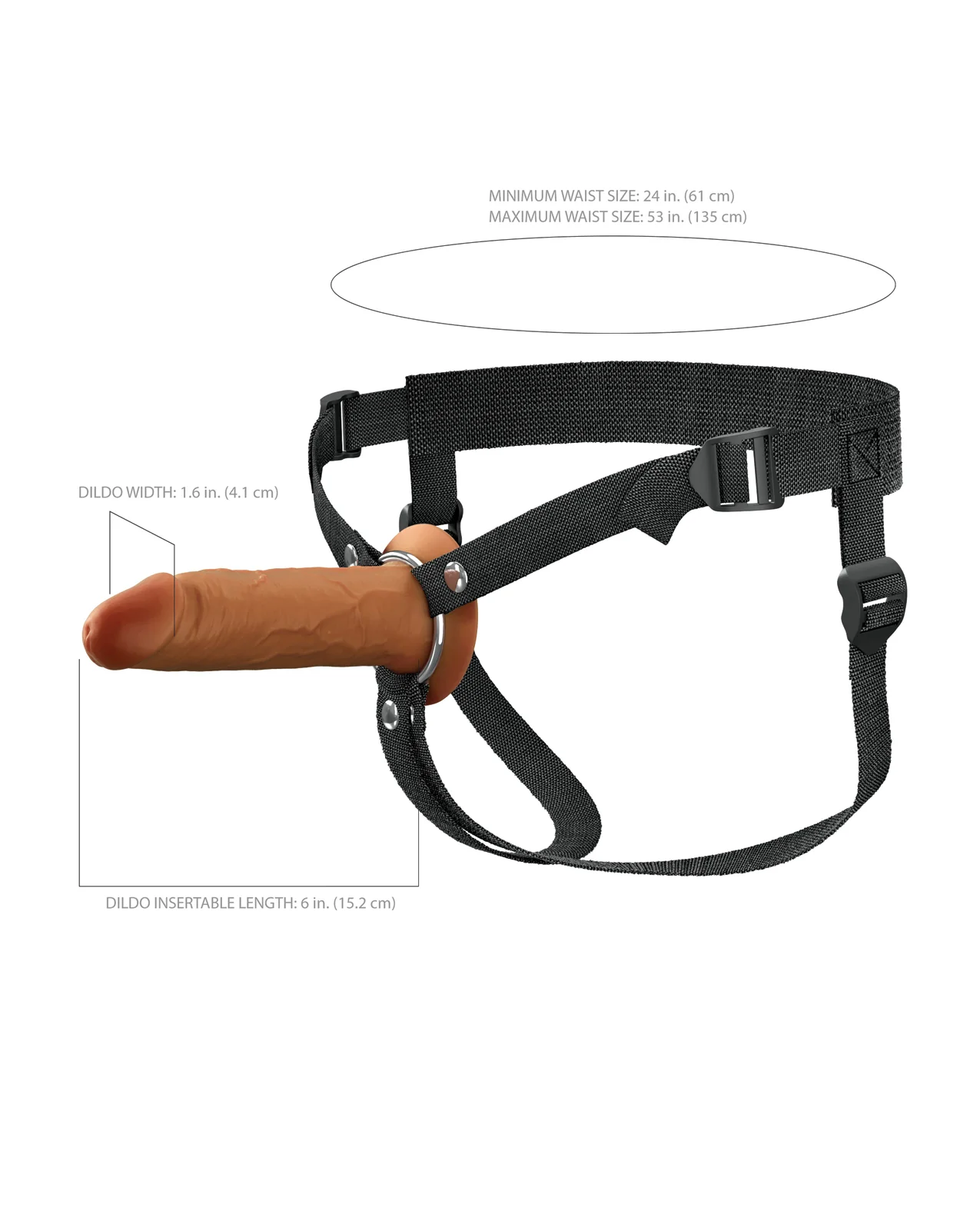 Fantasy X-Tensions Elite Silicone Hollow Strap-on w/Harness - Image 19
