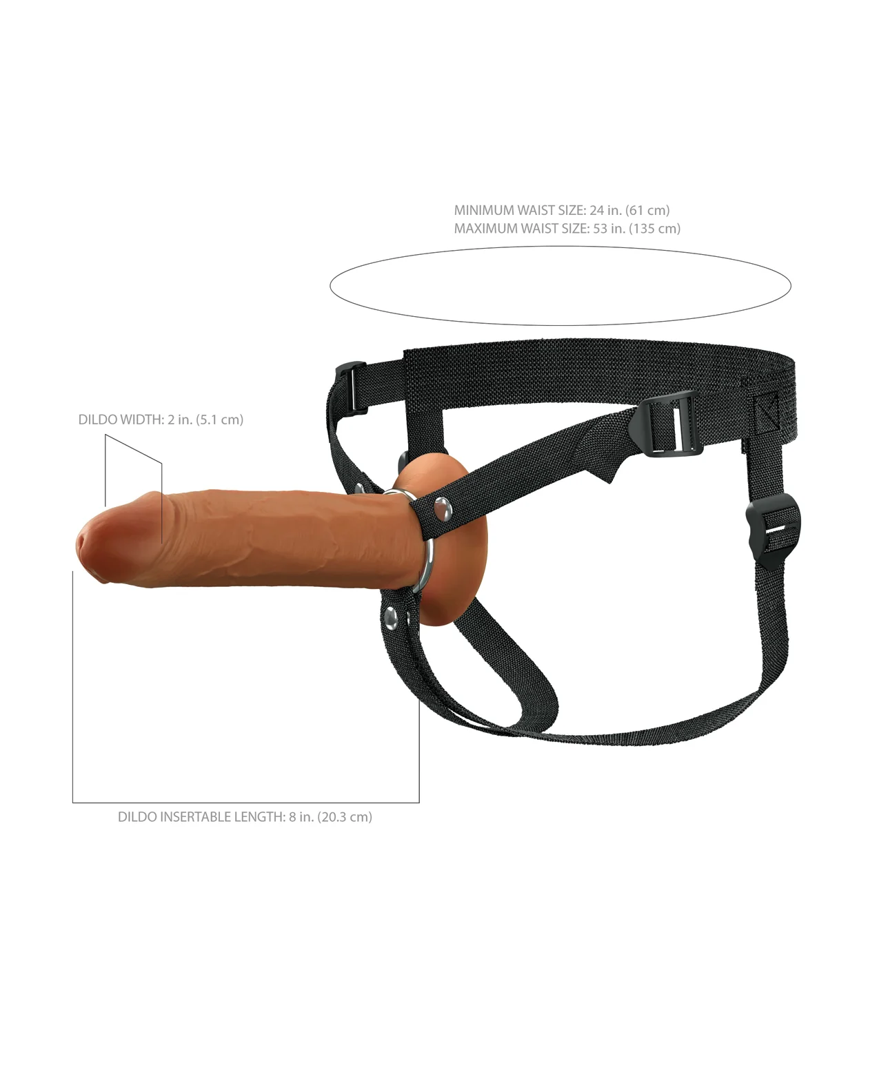 Fantasy X-Tensions Elite Silicone Hollow Strap-on w/Harness - Image 24