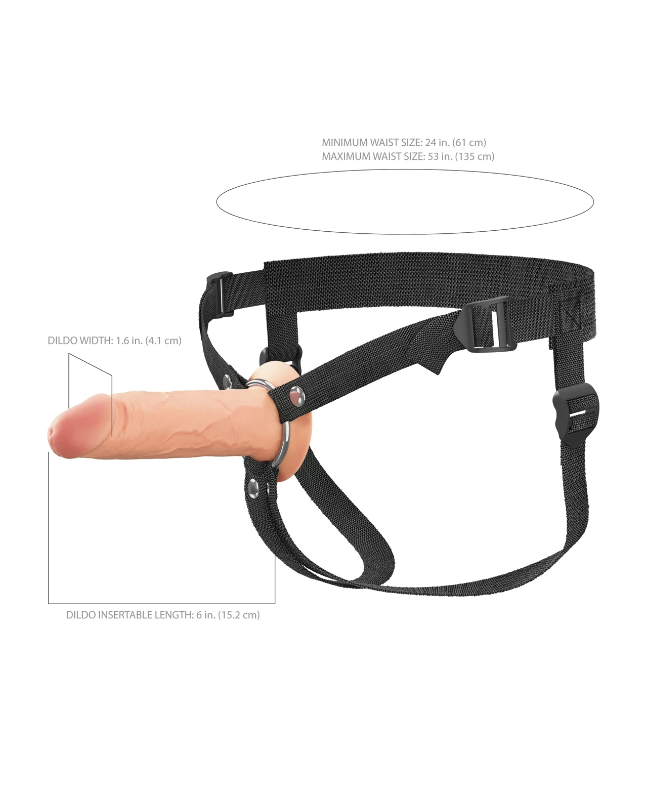 Fantasy X-Tensions Elite Silicone Hollow Strap-on w/Harness - Image 29