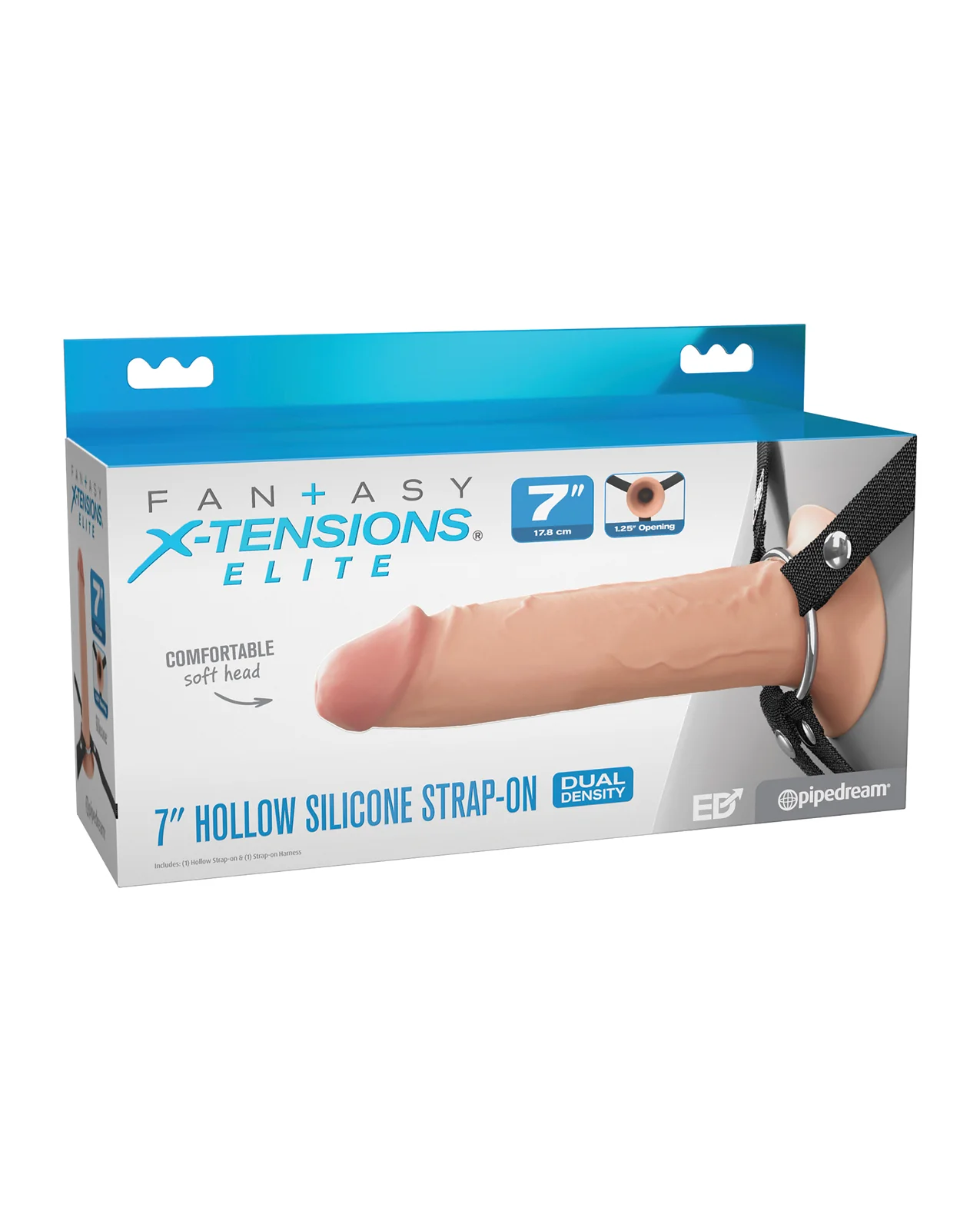 Fantasy X-Tensions Elite Silicone Hollow Strap-on w/Harness - Image 6