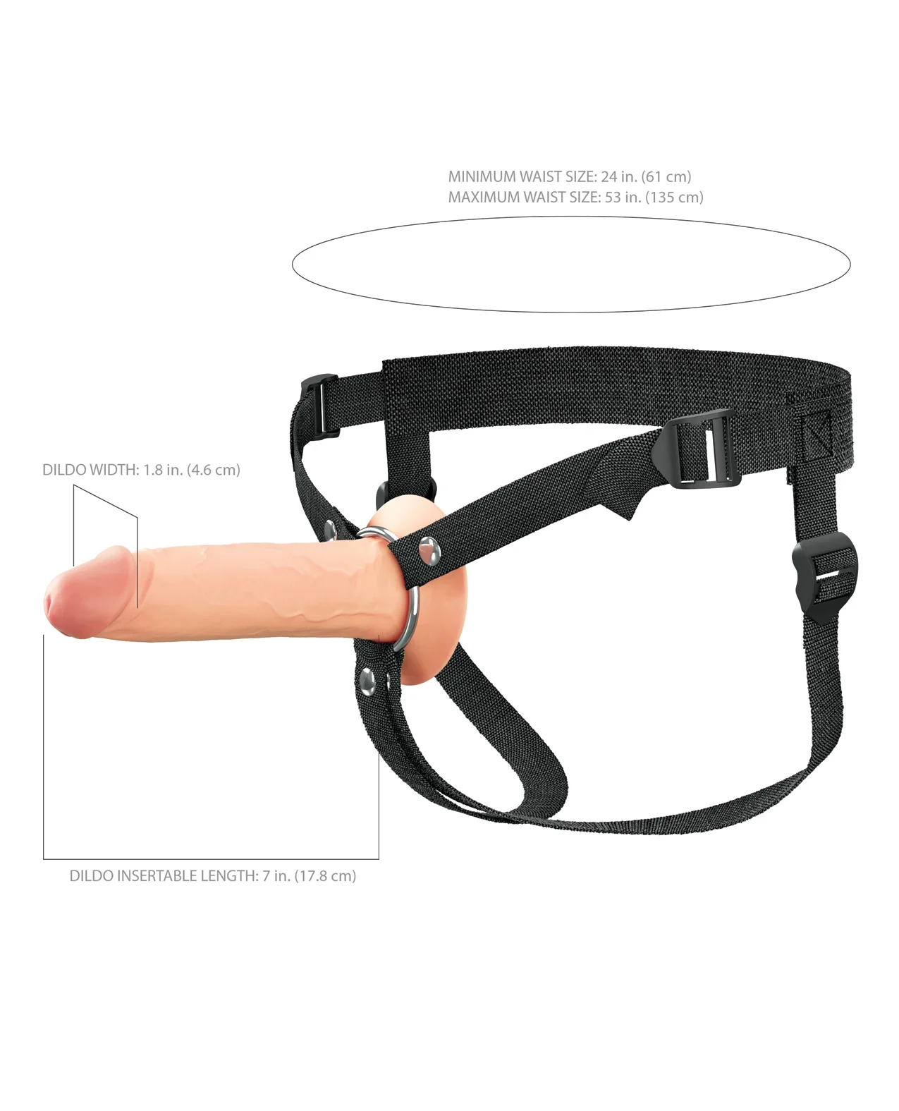 Fantasy X-Tensions Elite Silicone Hollow Strap-on w/Harness - Image 9