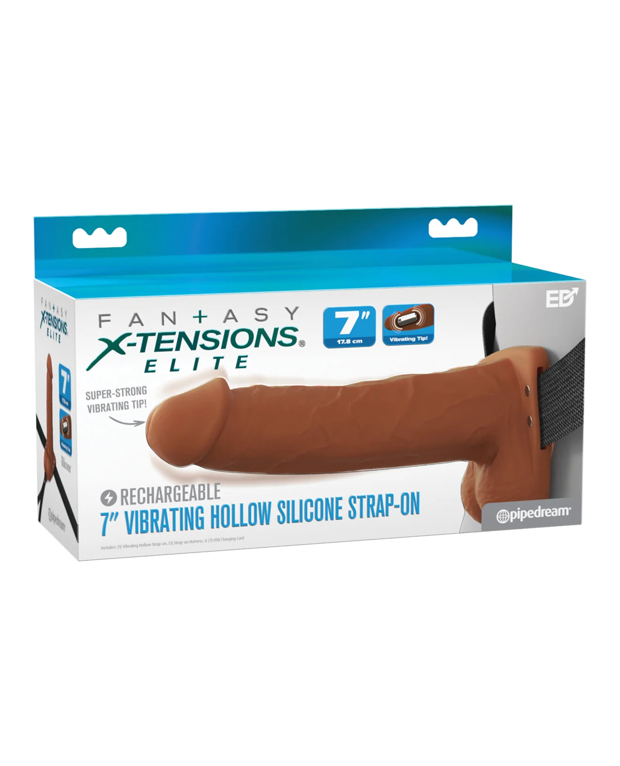 Fantasy X-Tensions Elite Vibrating Hollow Strap-On - Image 11