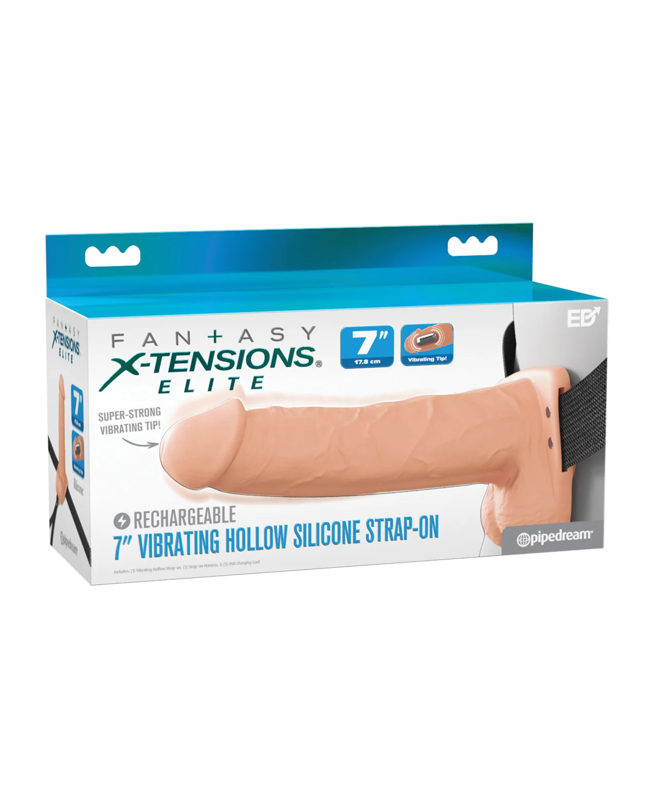 Fantasy X-Tensions Elite Vibrating Hollow Strap-On - Image 26