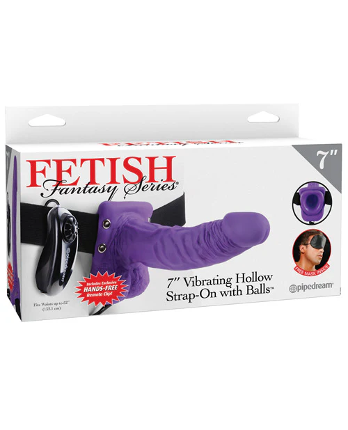 Fetish Fantasy Series 7" Vibrating Hollow Strap On - Image 6