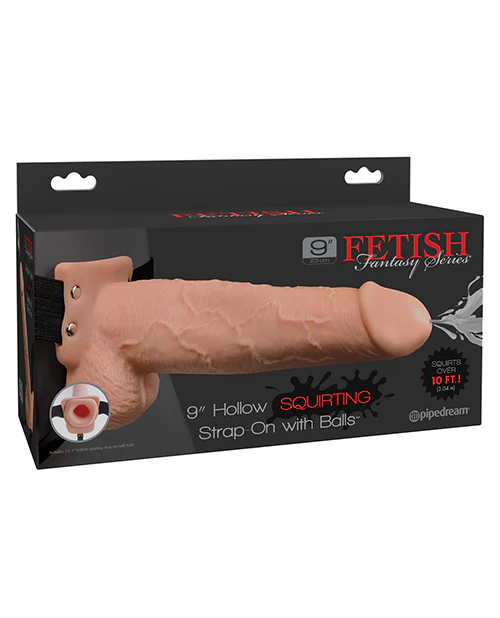 9" Hollow Squirting Strap On - Image 4