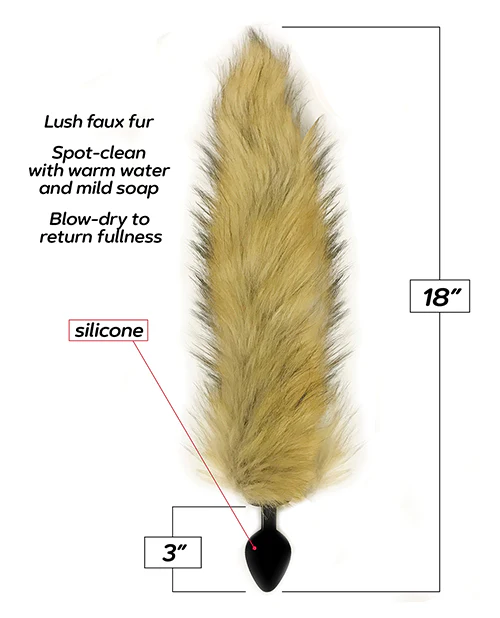 Foxy Fox Tail Silicone Butt Plug - Image 6