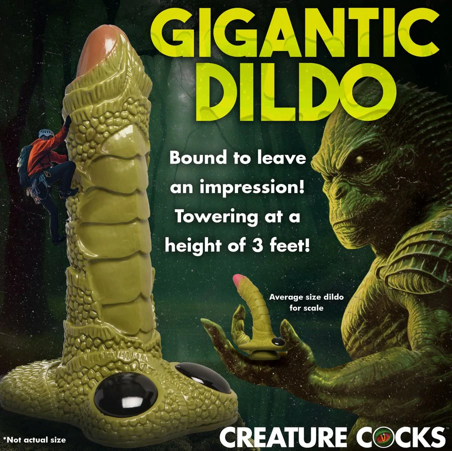 Giant Swamp Monster Scaly Dildo - Image 8