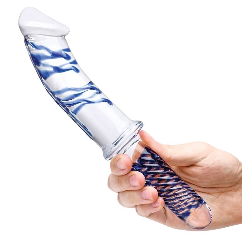 Glas Realistic Dildo with Handle - Image 3