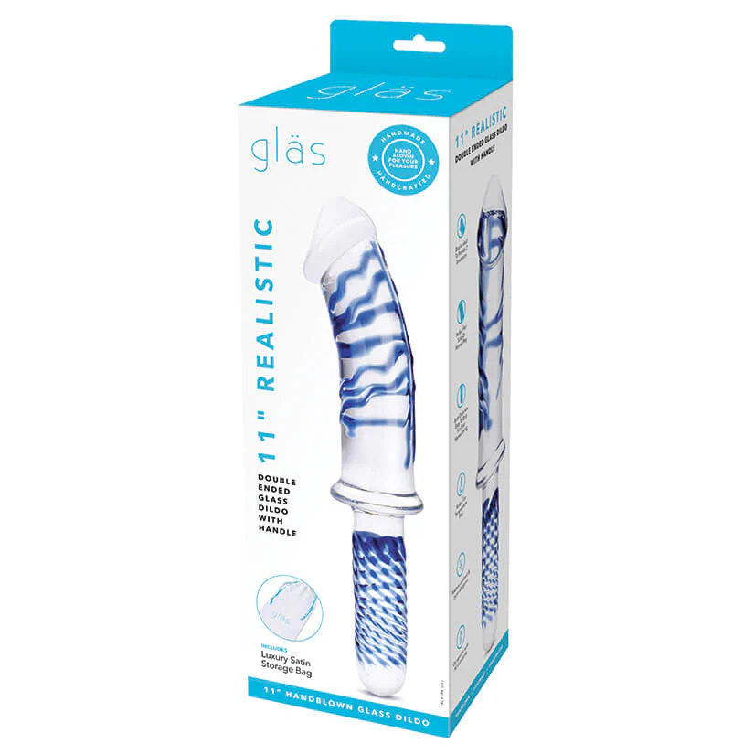 Glas Realistic Dildo with Handle - Image 7