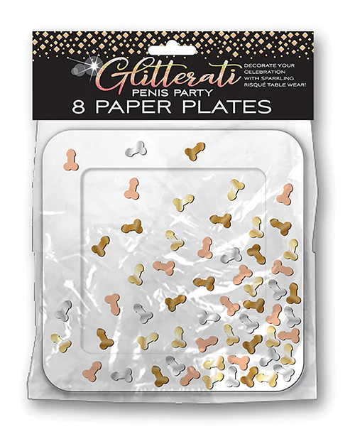 Glitterati Penis Party Plates - Image 2