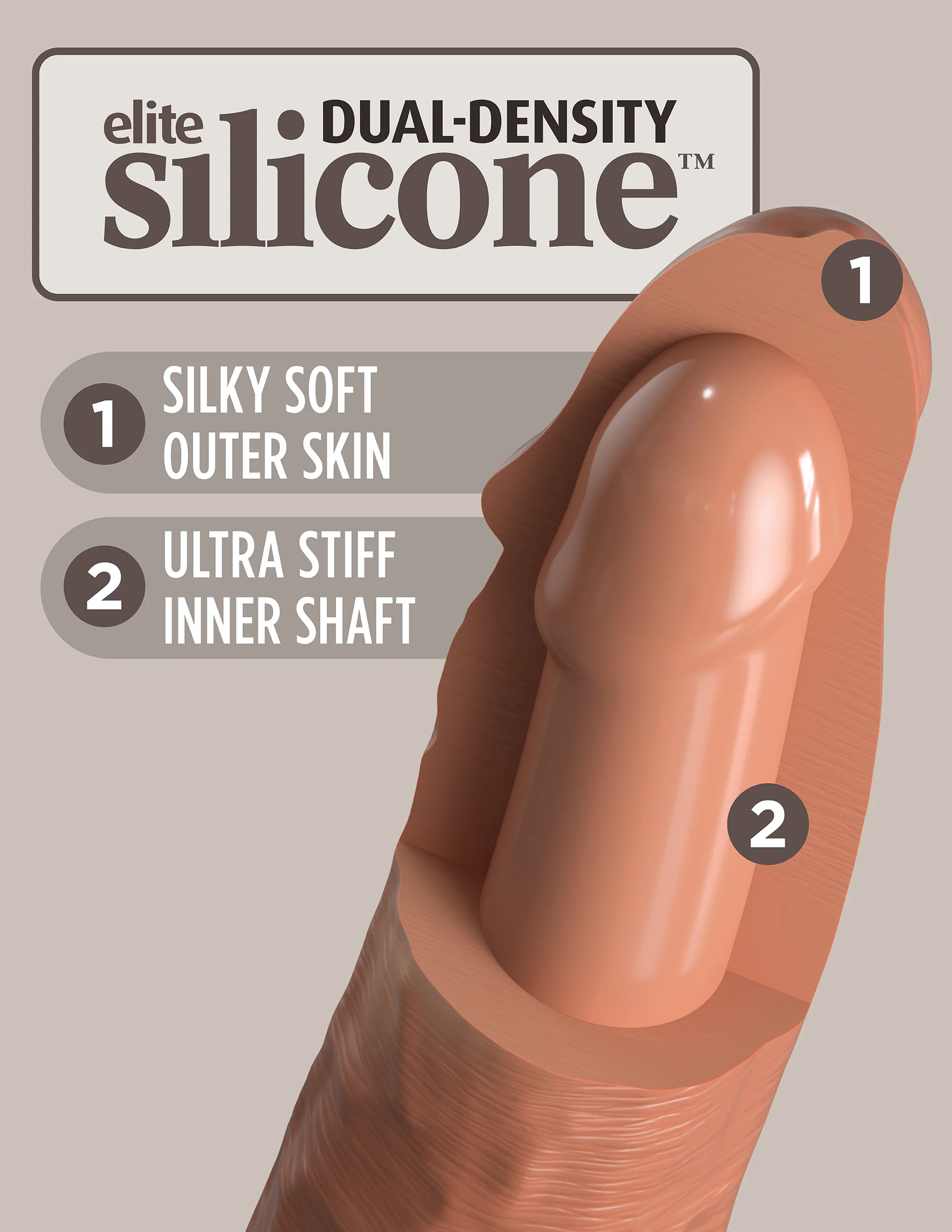 King Cock Elite Vibrating Dual Density - Image 22
