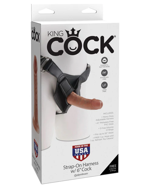 King Cock Strap On Harness & 6" Cock - Image 7