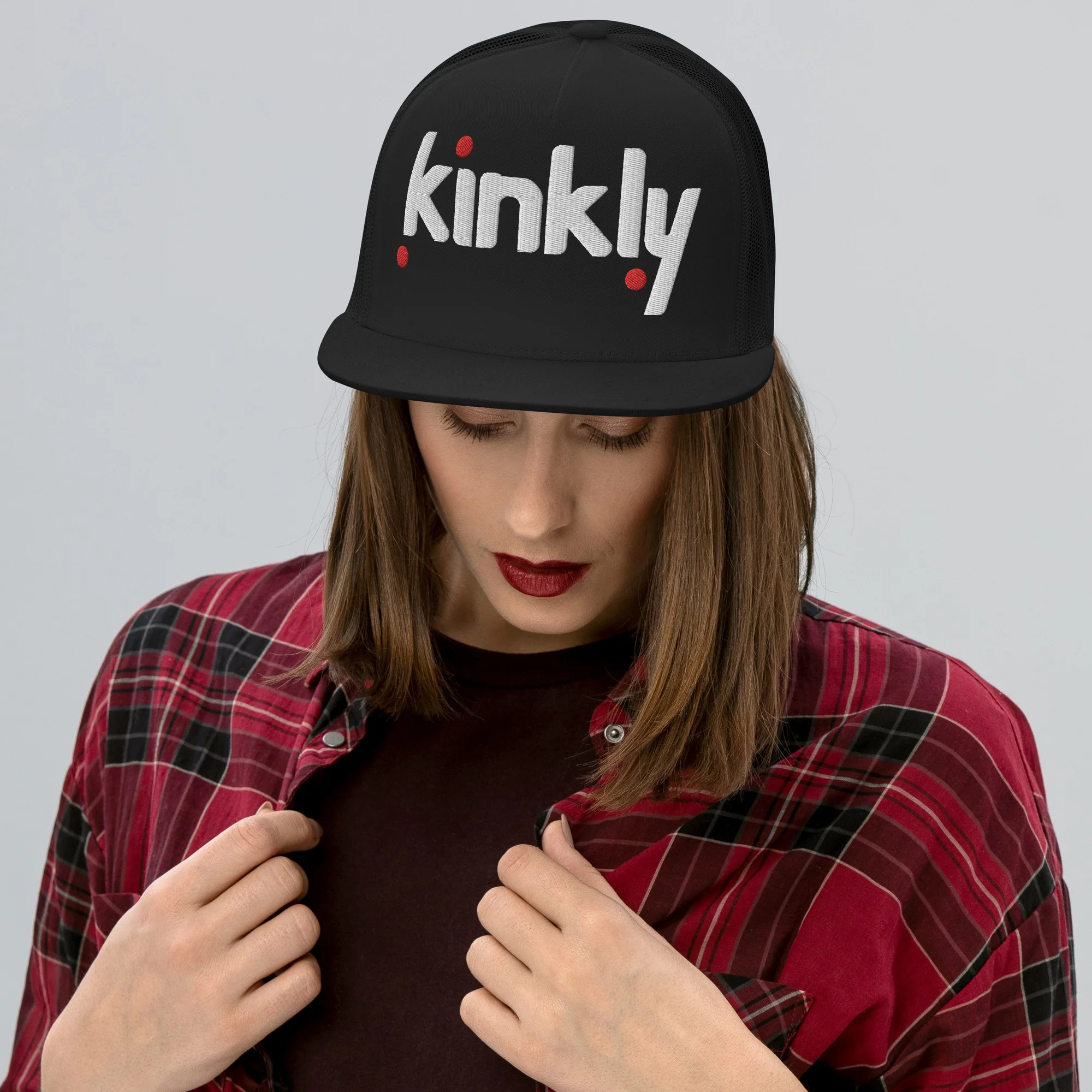Kinkly Trucker Cap Black - Image 4