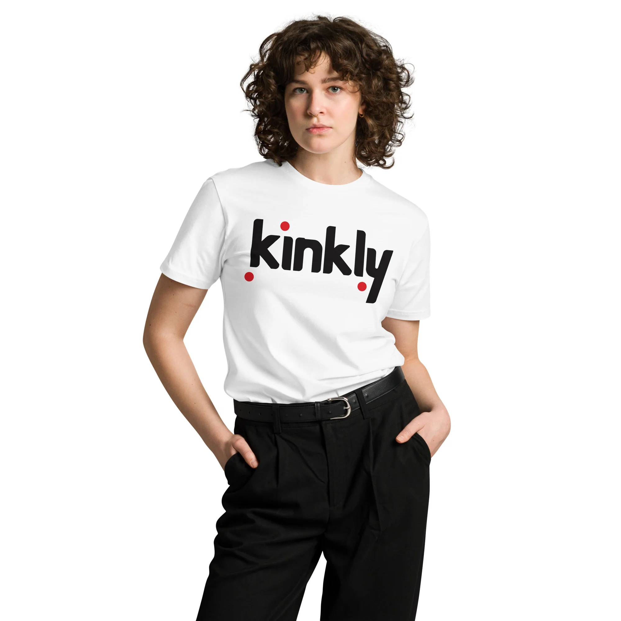 Kinkly Unisex T-shirt White - Image 3