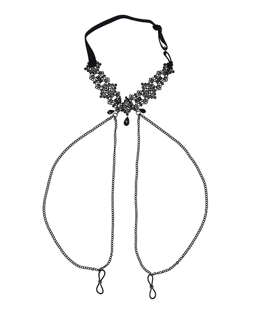 Lace Collar with Nipple Ties - Image 3