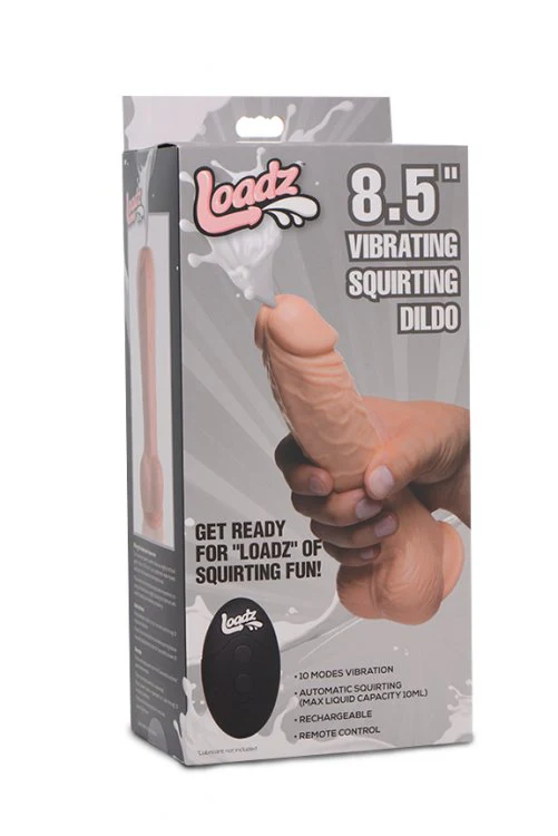 Loadz 8.5in Vibrating Dildo Squirting - Image 14