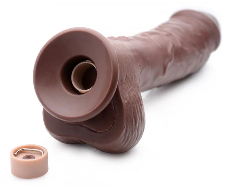 Loadz 8.5in Vibrating Dildo Squirting - Image 4