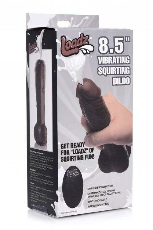 Loadz 8.5in Vibrating Dildo Squirting - Image 6