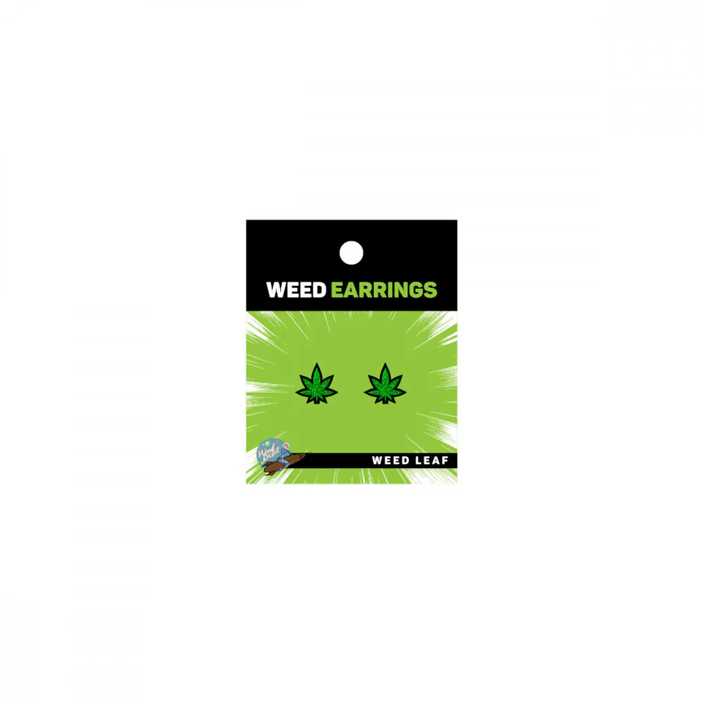 Marijuana Leaf Earrings - Image 4