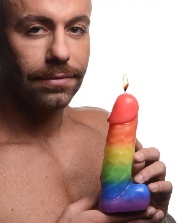 Master Series Rainbow Drip Candle - Image 4