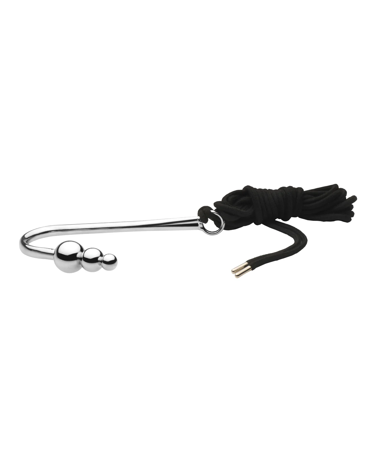 Master Series Roped Beaded Anal Hook with rope - Image 3