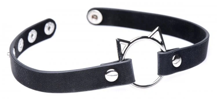 Master Series Slim Kinky Kitty Ring Choker - Image 7