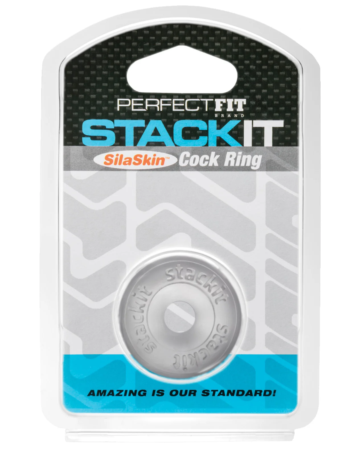 Perfect Fit Stackit Cock Ring - Black - Image 5