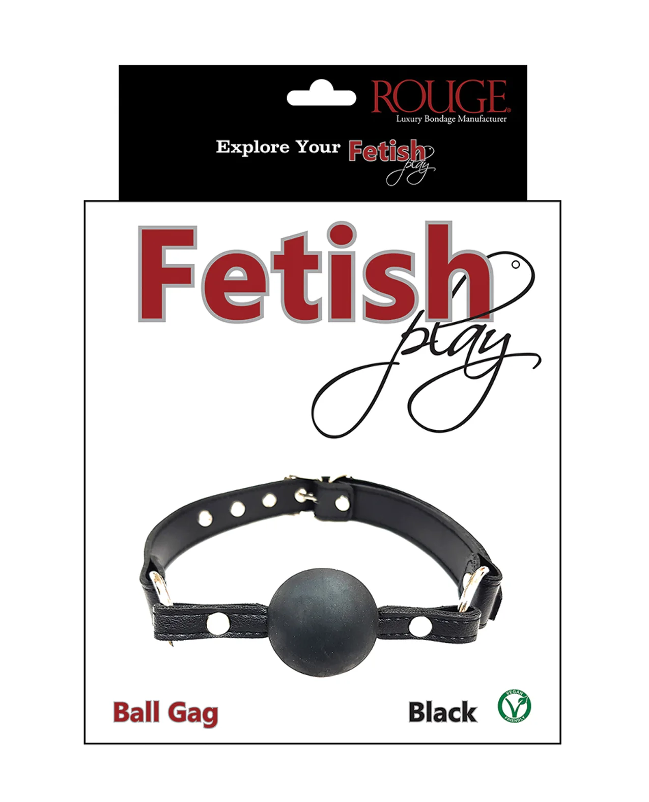 Rouge Vegan Leather Ball Gag - Image 4