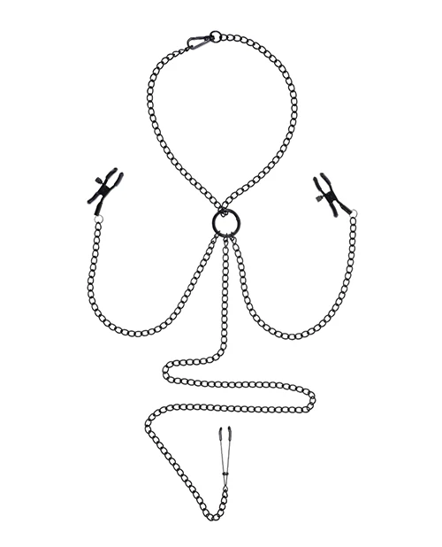 Saffron Nipple to Clit Chain