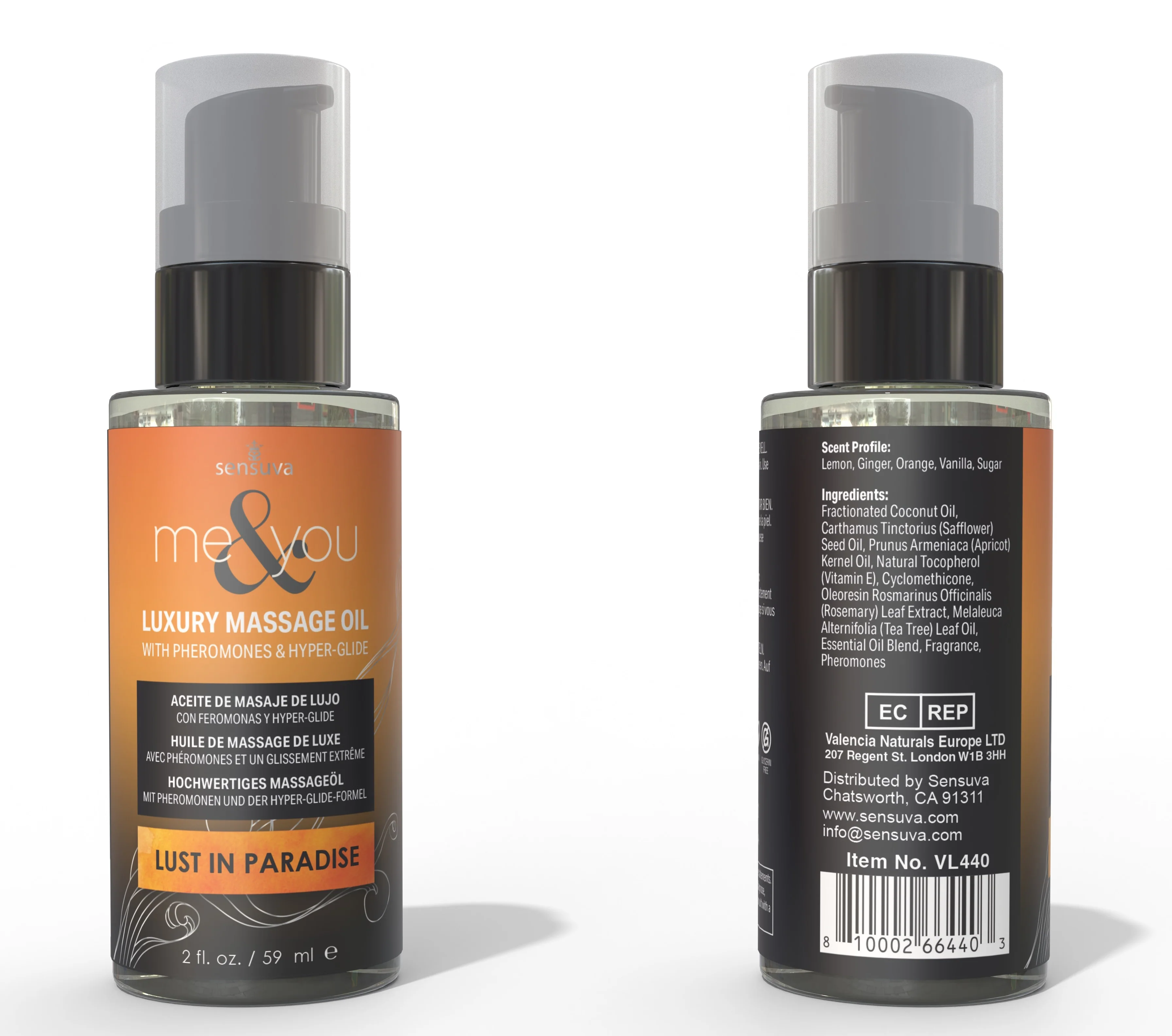 Sensuva Me & You Massage Oil - 2 oz Sensual Bliss - Image 12