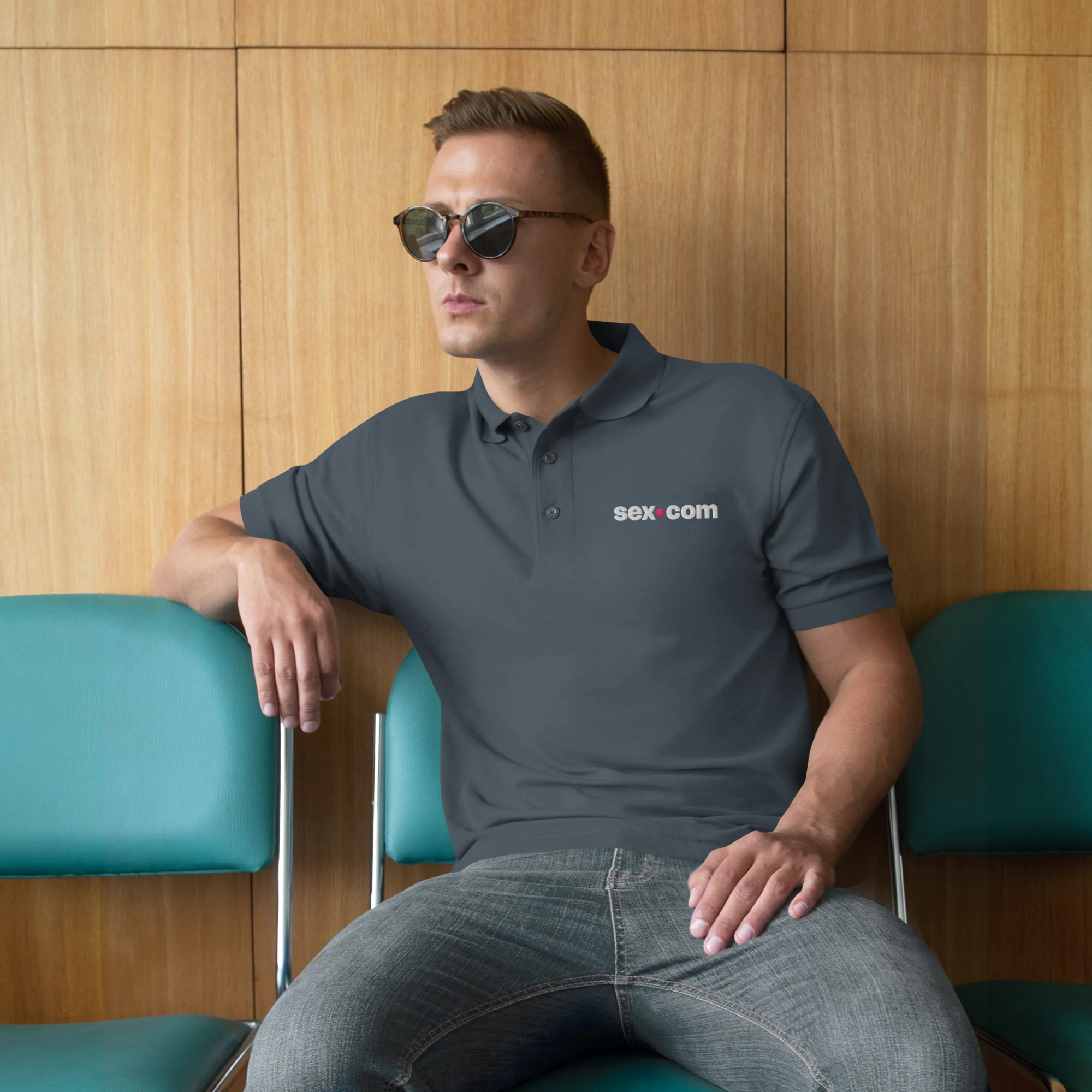 Sex.com Men's Premium Polo - Image 10